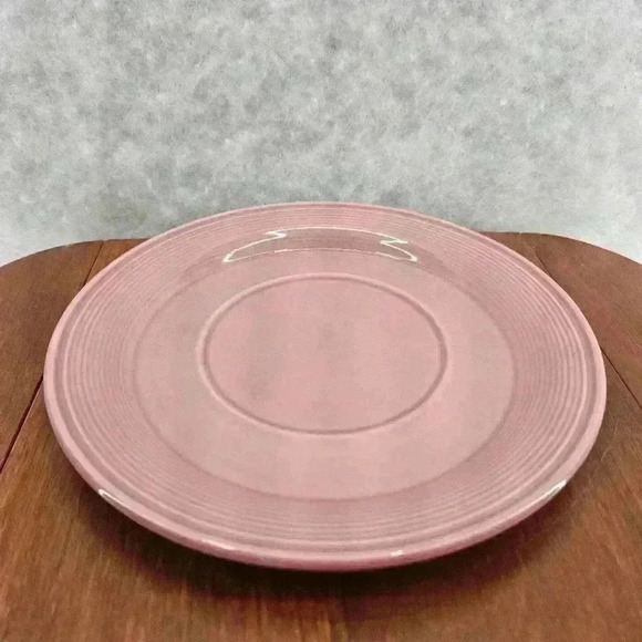 Nancy Calhoun Saucer 6-1/4" Dark Rose Crackle Glaze Japan Preowned - Picture 6 of 7